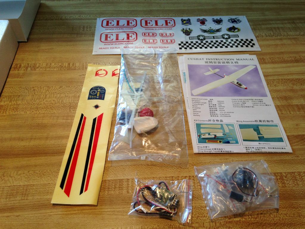 Cushat RC Pusher Glider Airplane - PNP Version