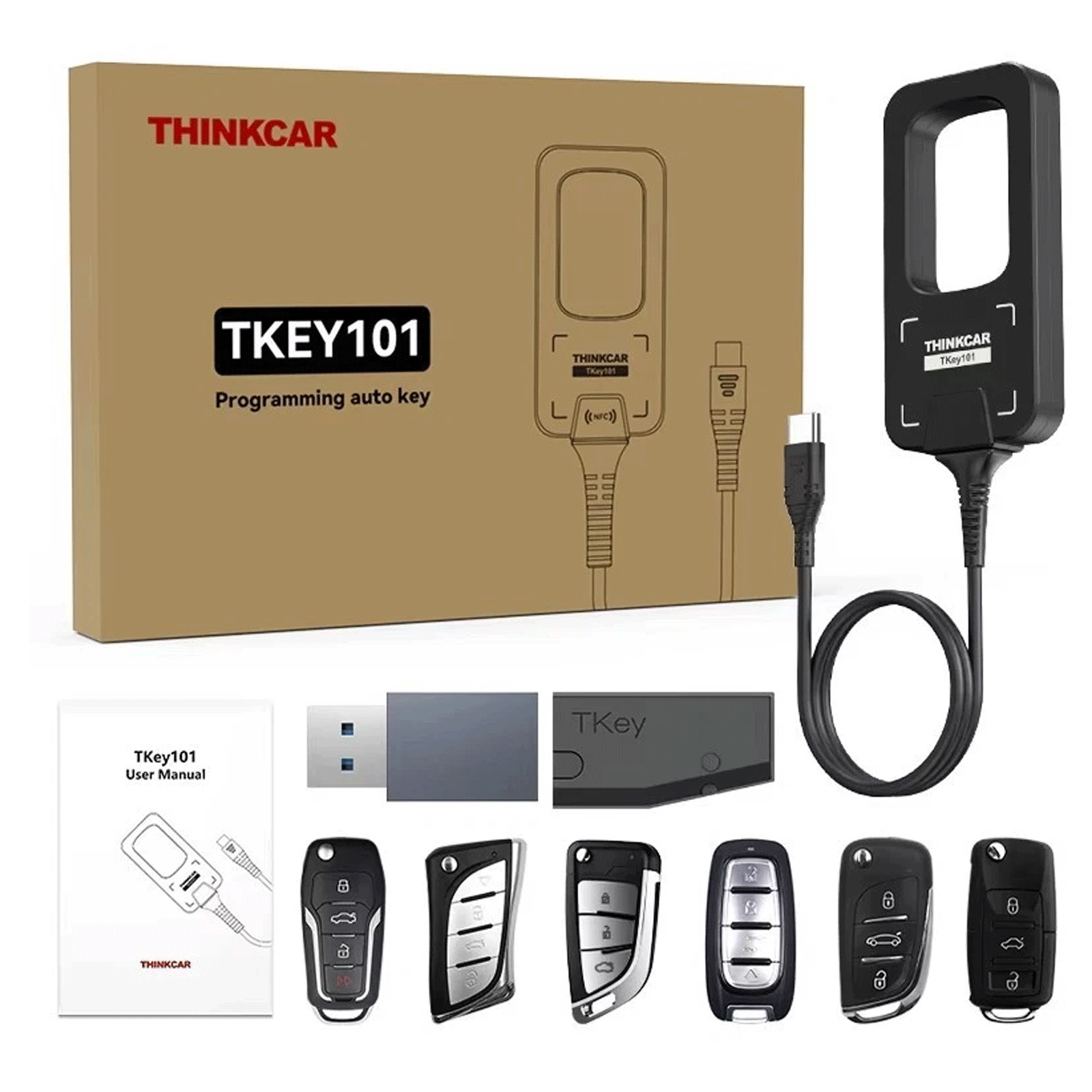 MUCAR 892BT + Thinkcar TKEY101 Key Programming Tool ECU Coding Scanner Full Scan