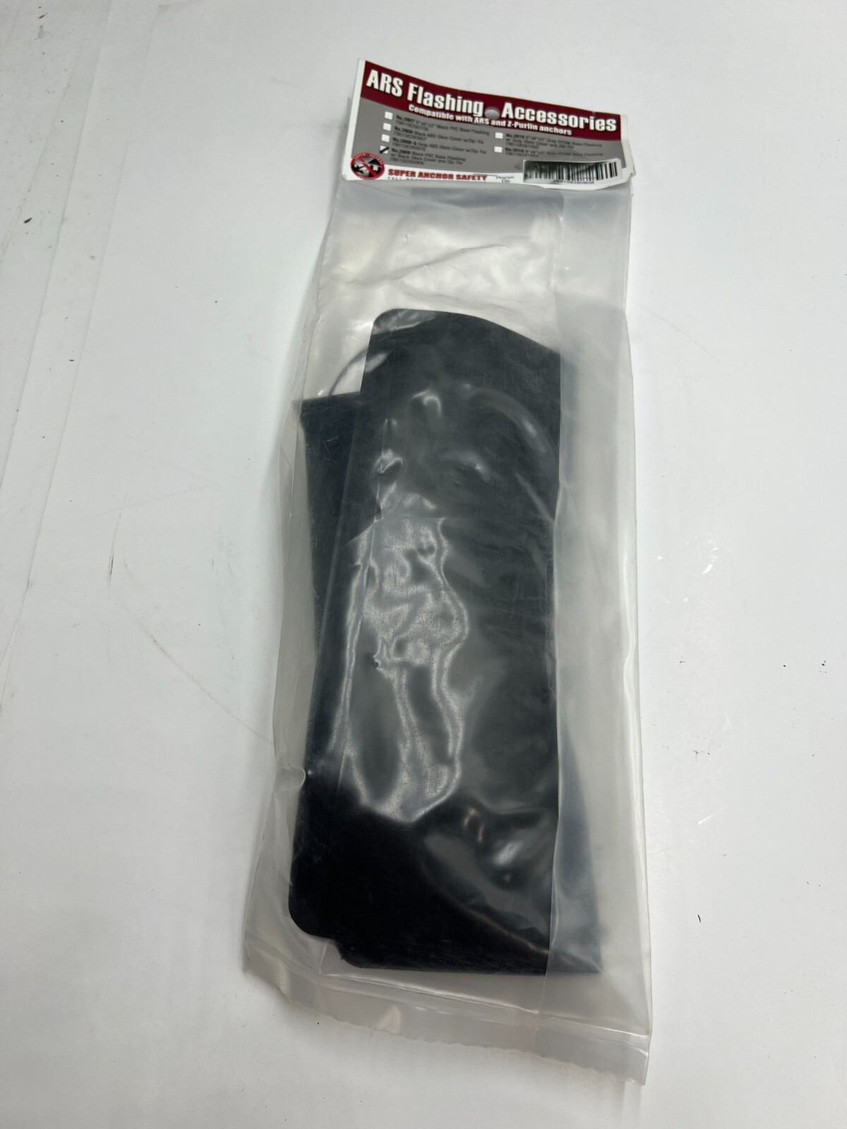 (QTY 2) Super Anchor Safety ARS Series PVC Flashing 2809 Stem Cover Black  Strap