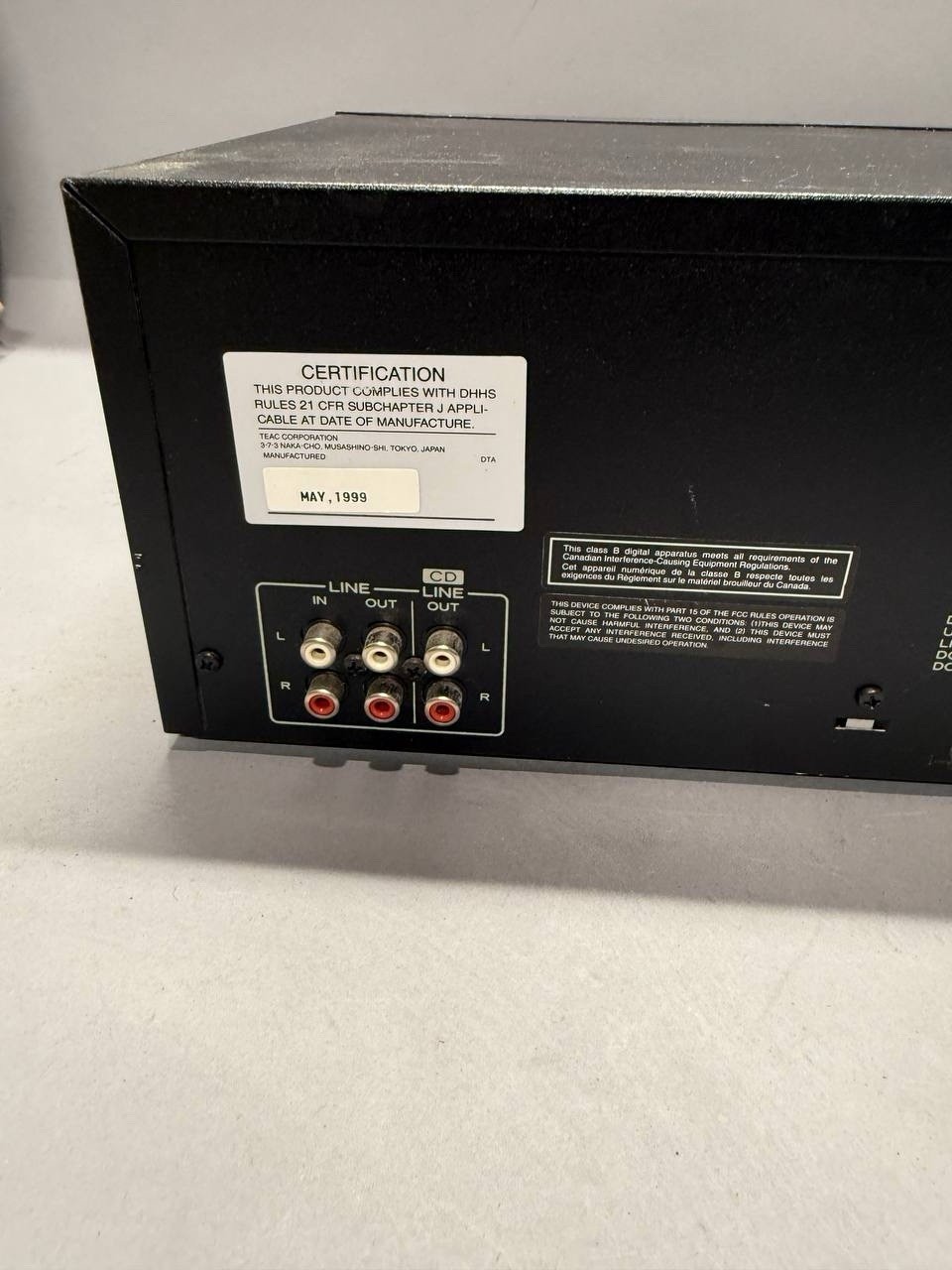 Vintage Tascam CD-A500 CD Player/Reverse Cassette Deck