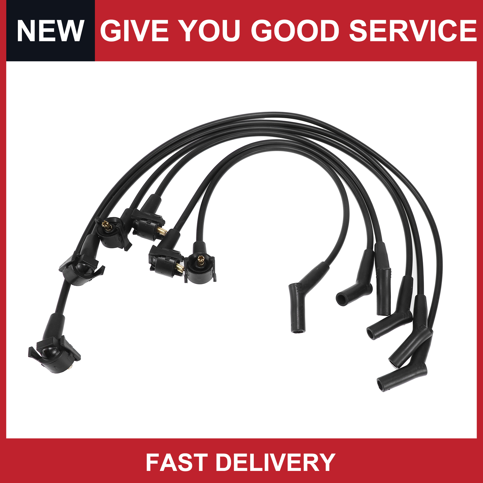 Pack of 6 For Ford Explorer 1997-2000 Car Spark Plug Ignition Coil Harness Cable