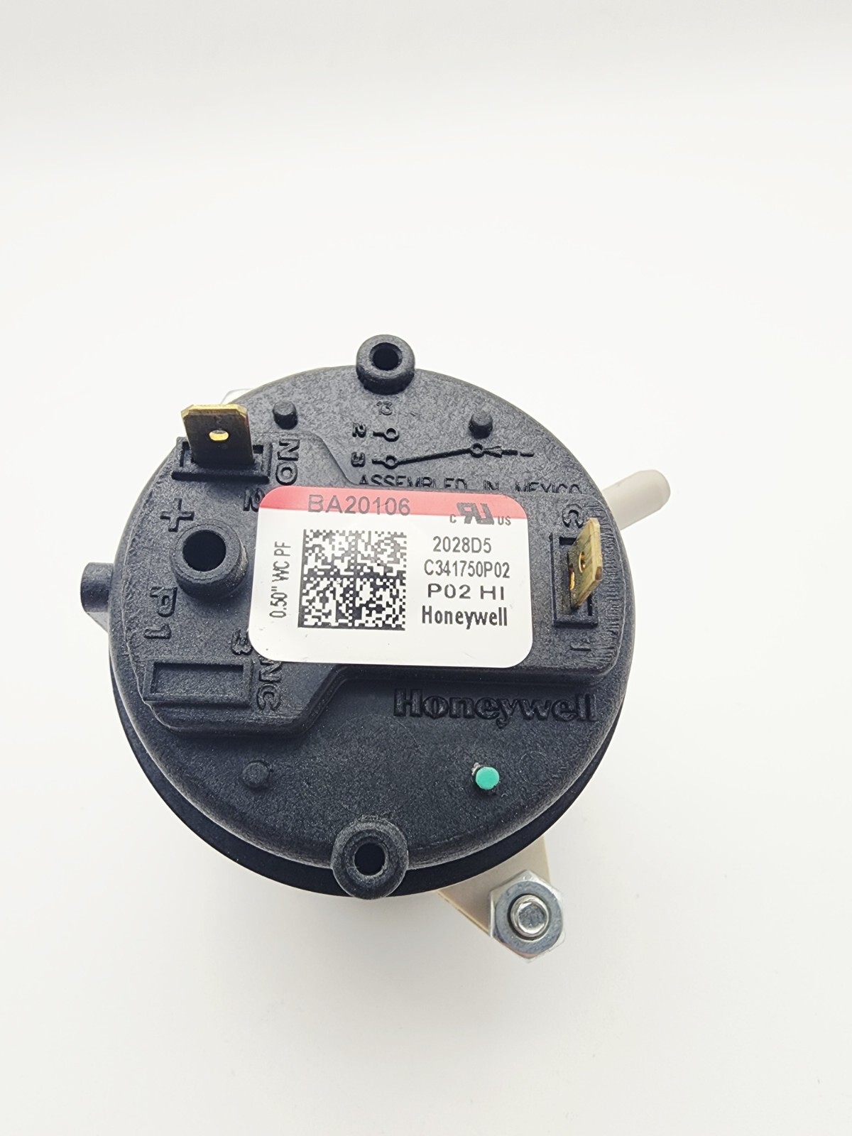Honeywell BA20106 C341750P02 HIGH & LOW Furnace Air Pressure Switch WC PF