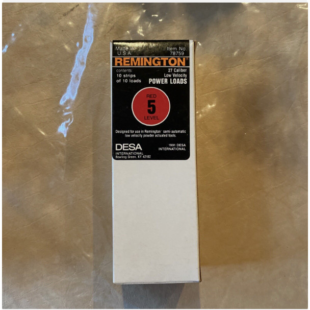 Remington 78759 No. 5 .27 Caliber Load S27C5 Red Actuated Strips (10 Strips)