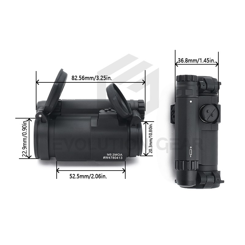 EvolutionGear: CompM5 Red Dot Reflex Sight w/ LRP 1.54" MOUNT - Clone