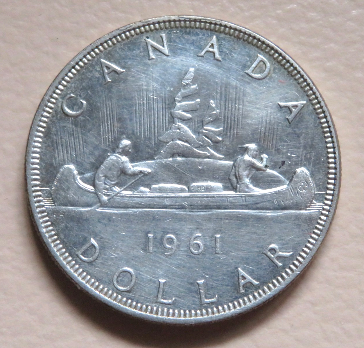 Canada. 1961 Silver - 1 Dollar..  EF/gEF - Full Lustre