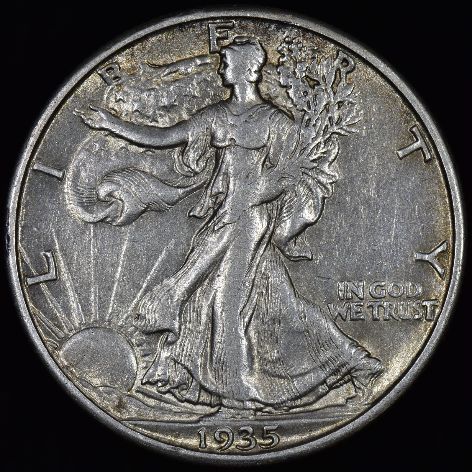 1935-D WALKING LIBERTY HALF DOLLAR ✪ AU ALMOST UNC DETAIL ✪ 50C SILVER COIN 40CH