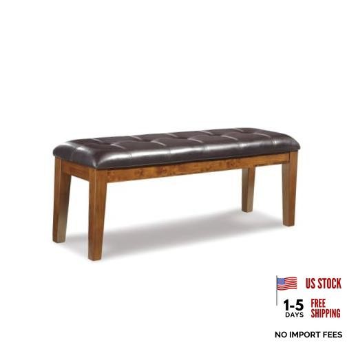 Signature Design by Ashley Ralene Tufted Upholstered Dining Room Bench, Brown