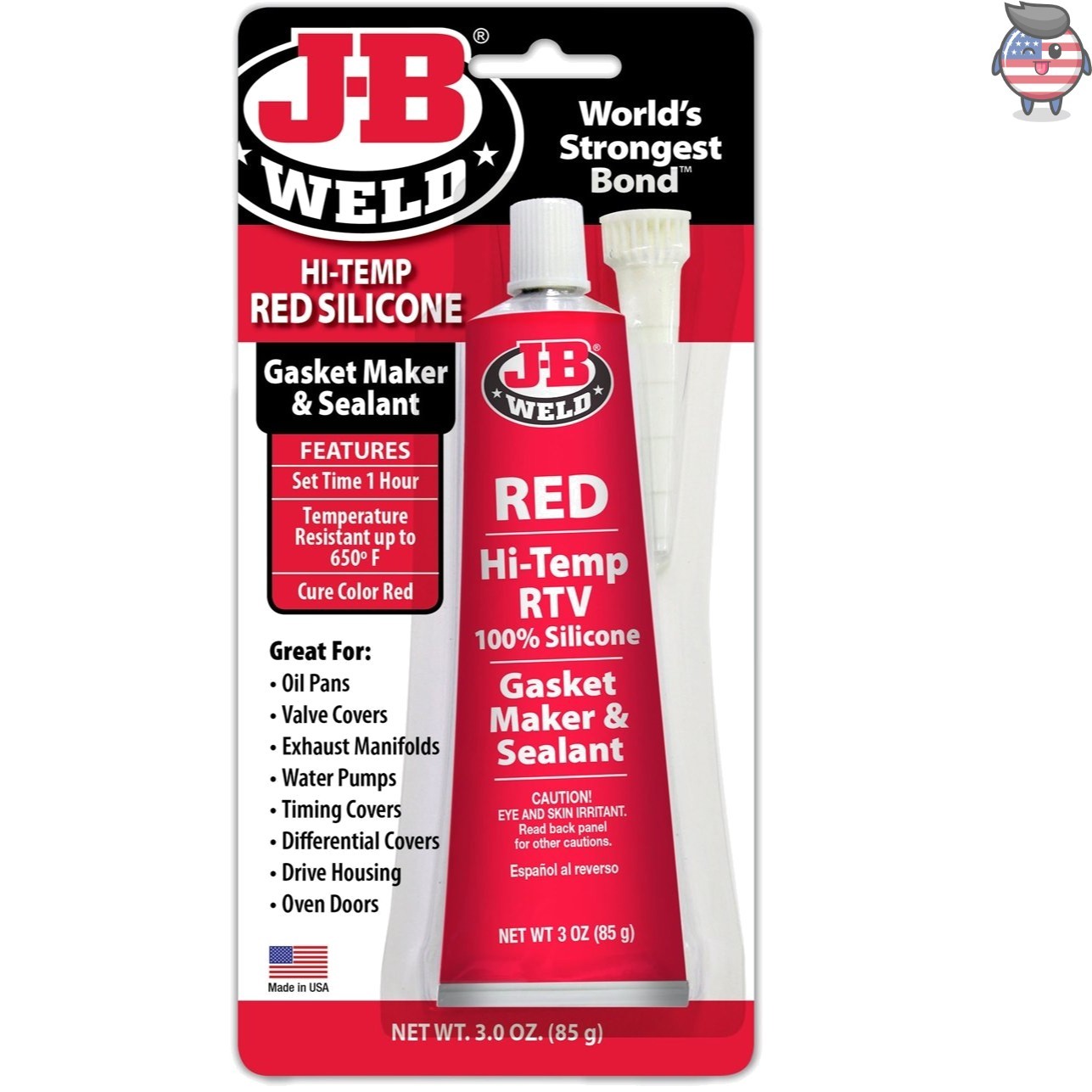 Compact 3 oz RTV Silicone Gasket Maker & Sealant - Ideal for Automotive Needs