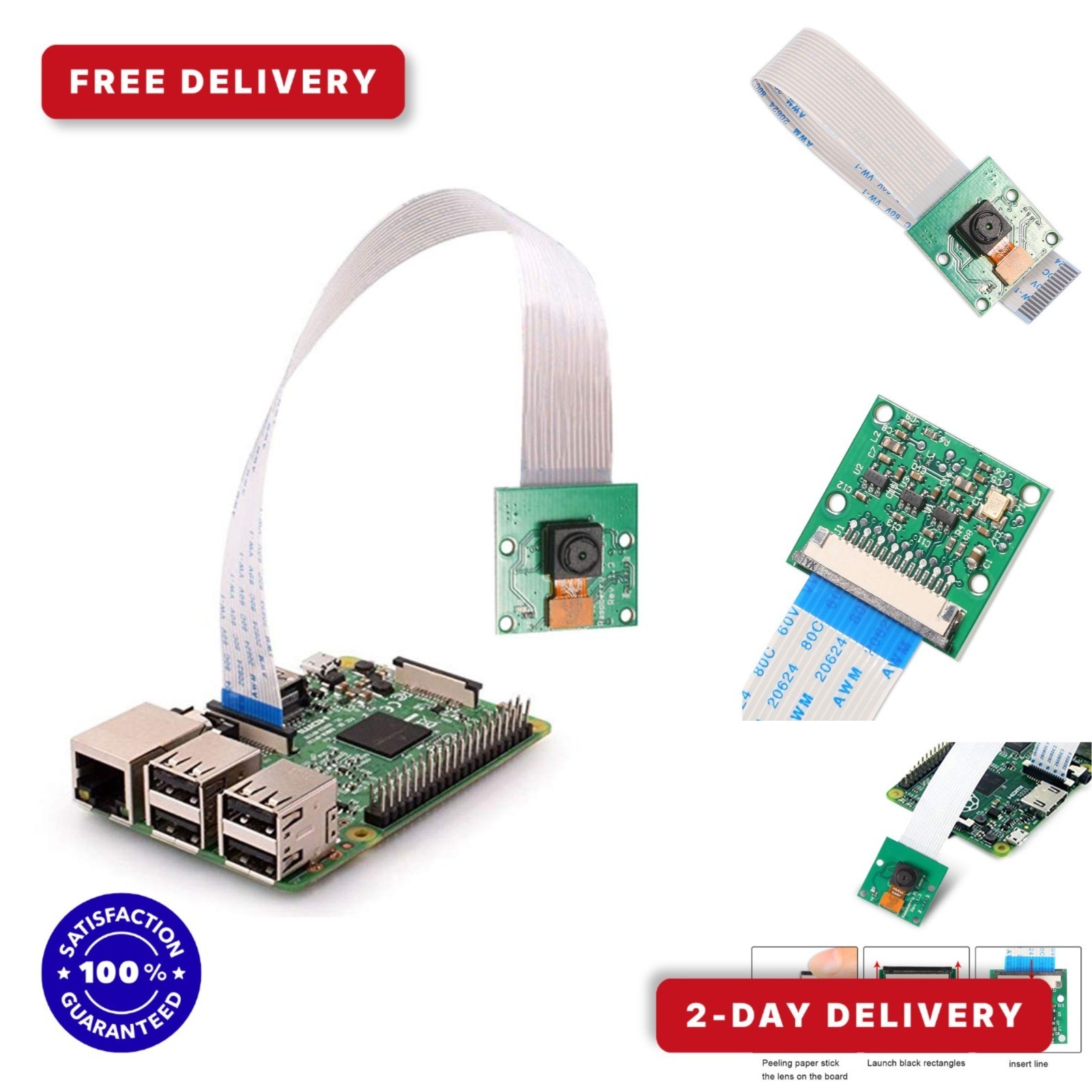 DORHEA Raspberry Pi Mini Camera 5MP 1080p Webcam for Raspberry Pi