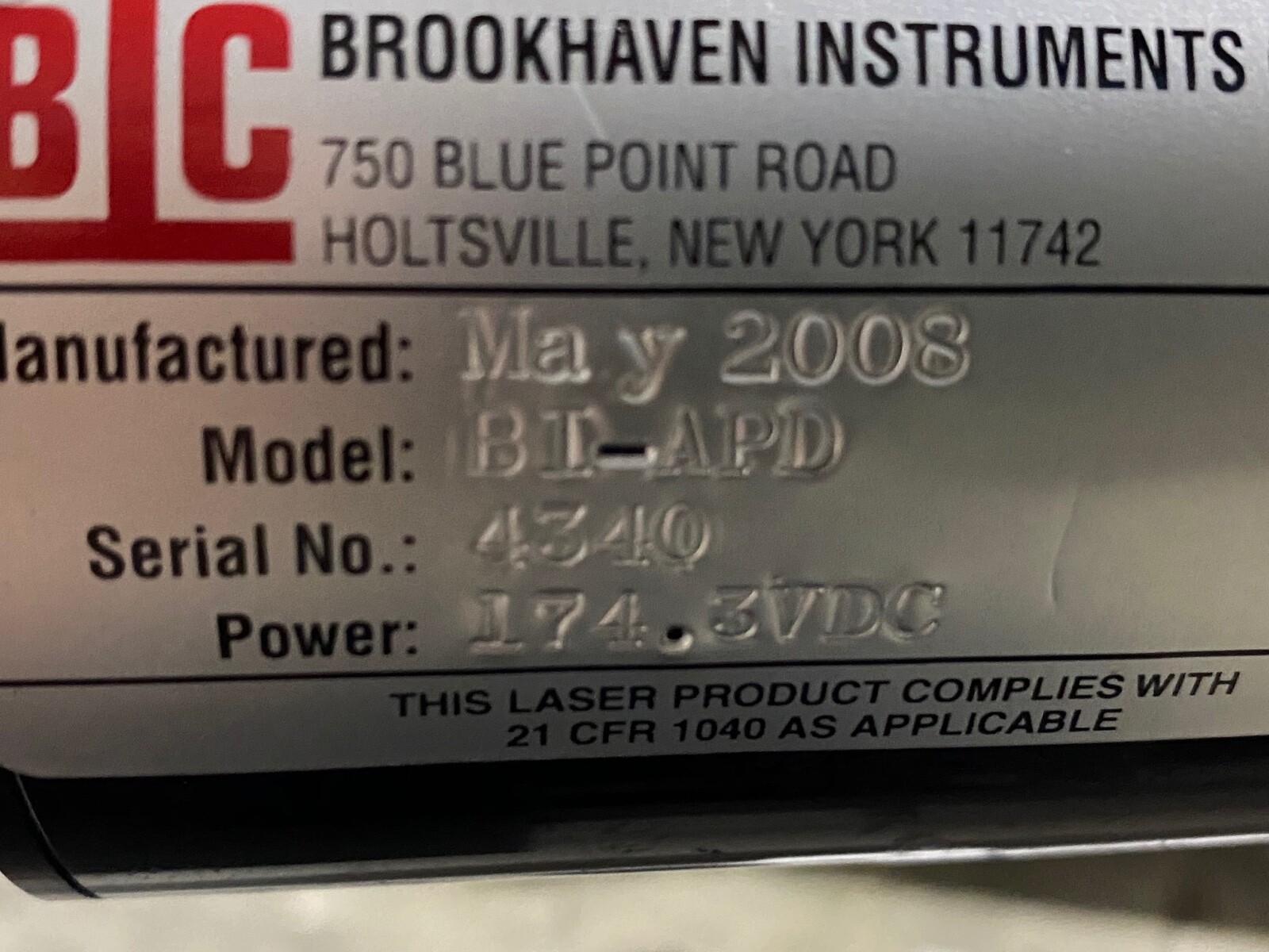 BROOKHAVEN INSTRUMENTS BI-200SM Research Goniometer
