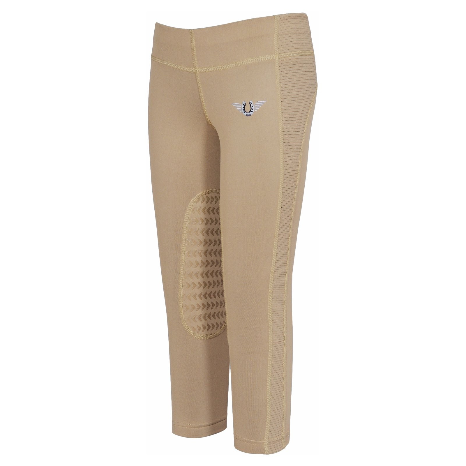 TuffRider Kid's Ventilated Schooling Tights, Safari, Kids Size M, NWT