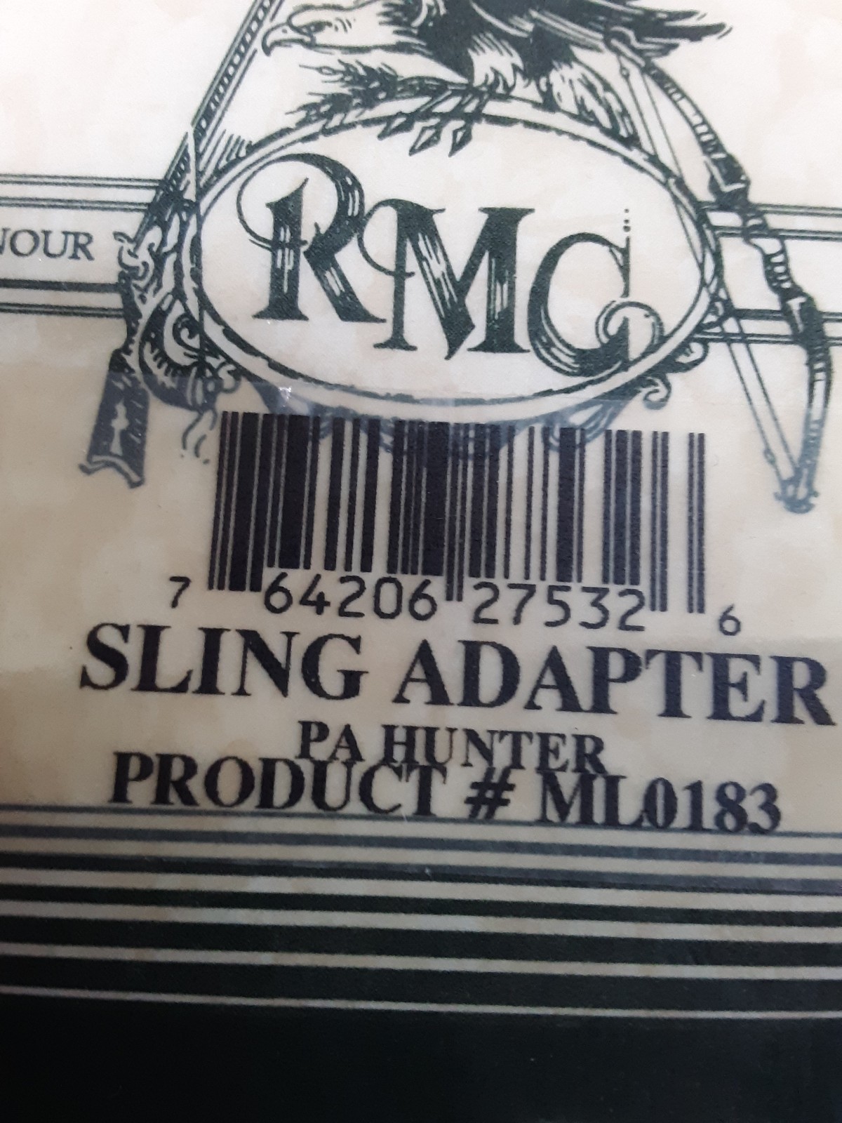 N.O.S. RMC RIGHTNOUR ML0183 SLING ADAPTER FOR PA Hunter Muzzleloader