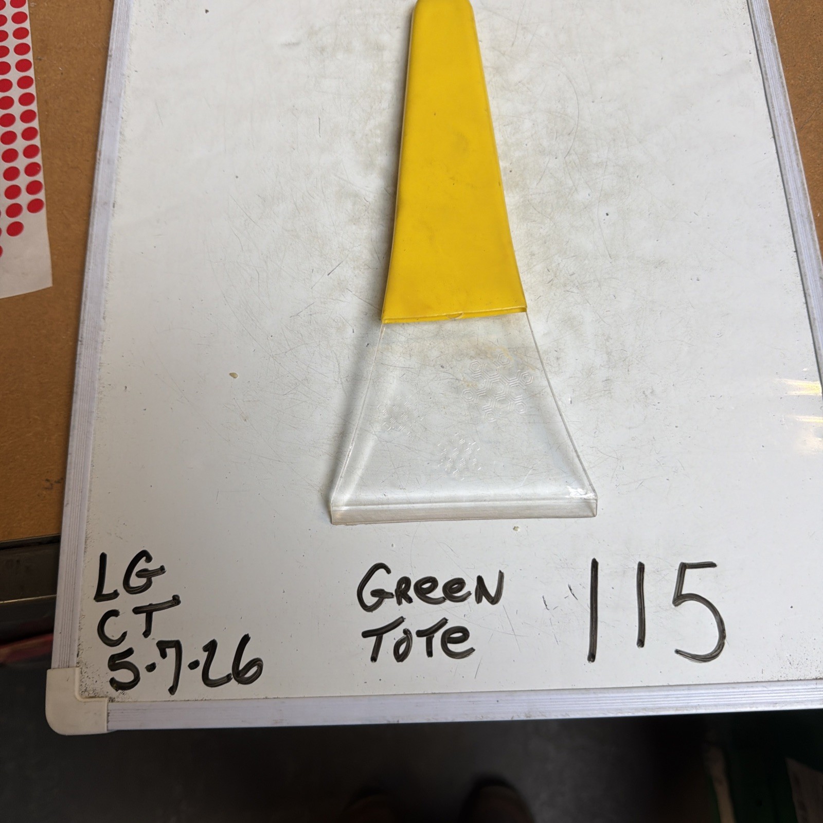 Automobile 4 Inch Yellow Ice Scraper, Nos