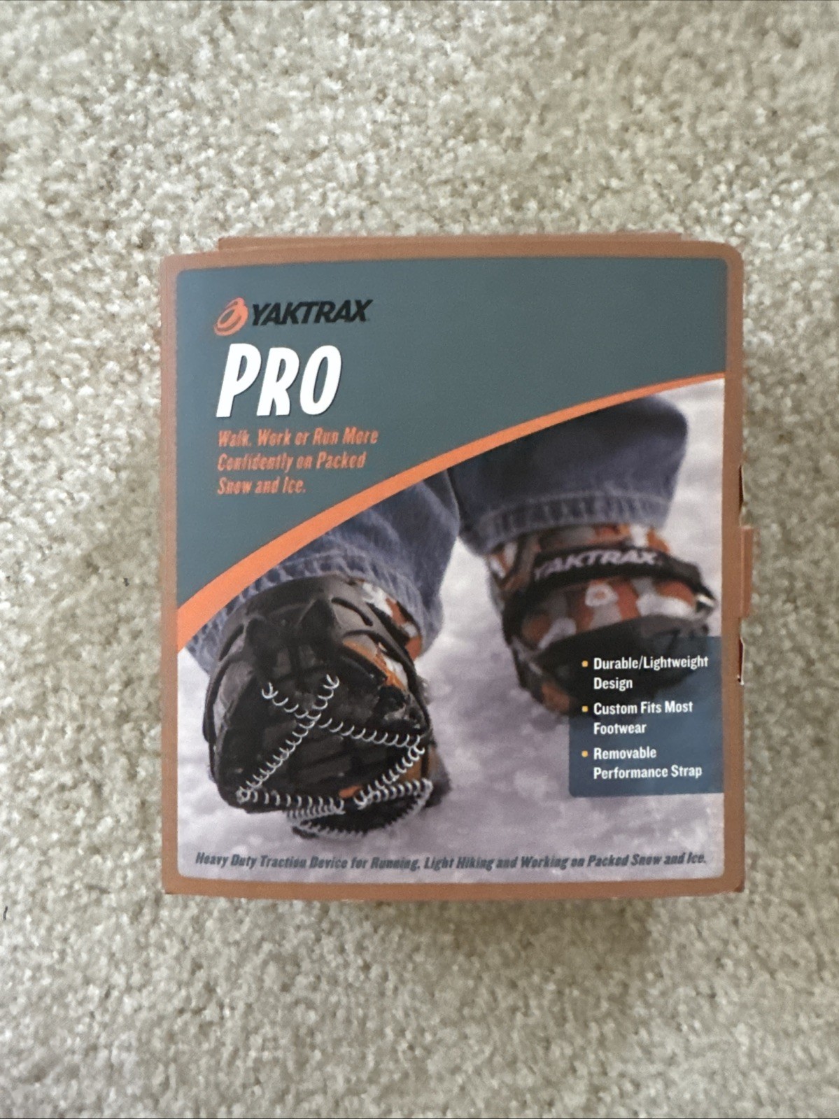 YAKTRAX! -  Pro Grips Traction Built for Running & Hiking on Snow & Ice - Small
