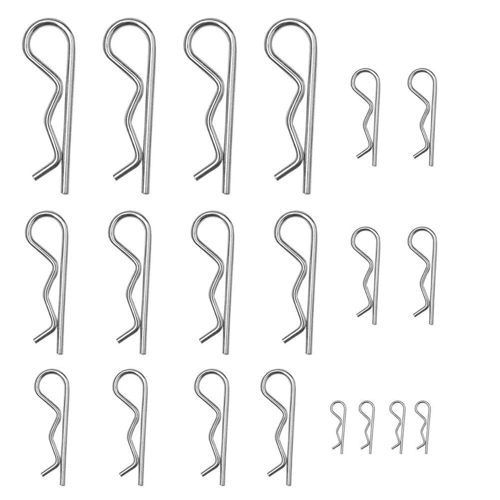 20 Pcs Hardware Pins Cotter Pins Spring Fastener Assortment Kit, Retaining Pins