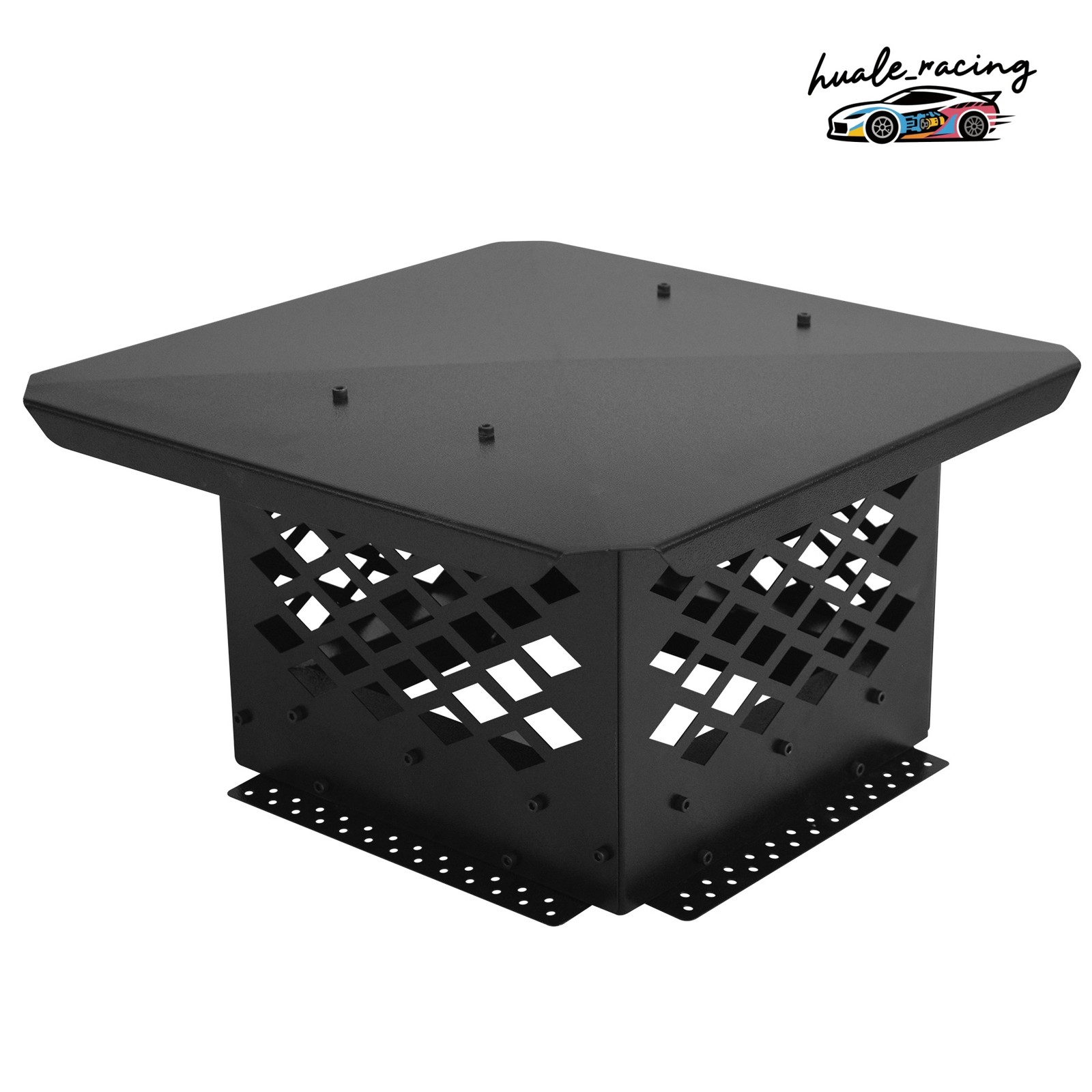 Chimney Cap 9" x 9" Flue Caps Fireplace Chimney Cover Black Outside Black