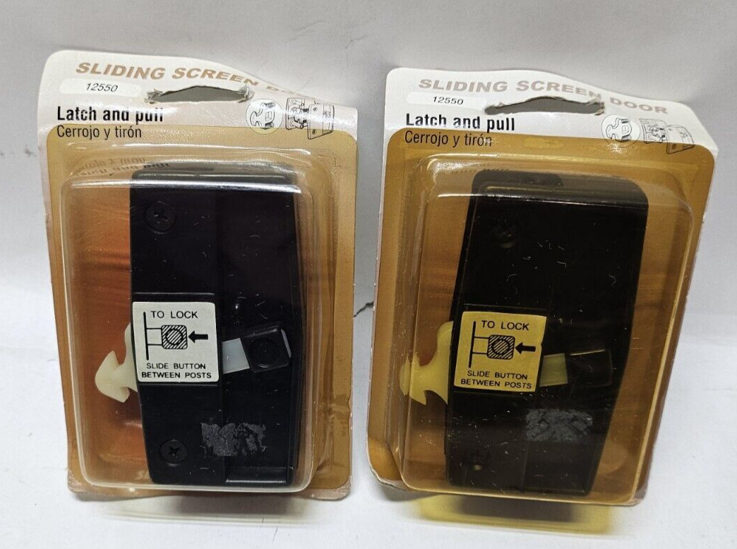 Slide-Co 12550 Latch and Pull Screen Door Hardware (Lot of 2)