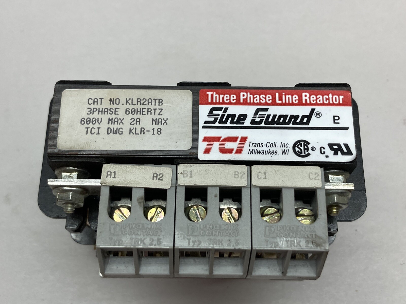 TCI,KLR2ATB,Three Phase Line Reactor