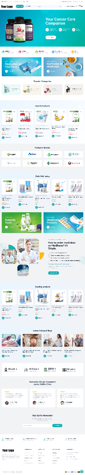Supplement Website Design with Free 5GB VPS Web Hosting