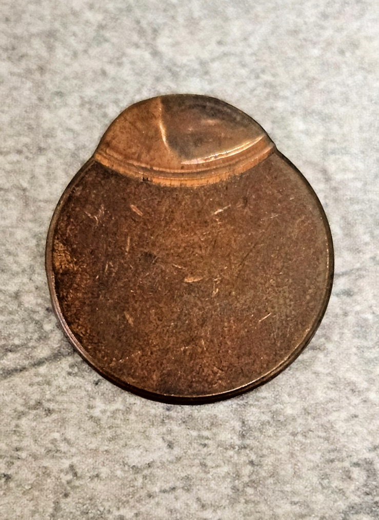 No Date Copper Memorial Cent - %90 Off Center Strike - UNC