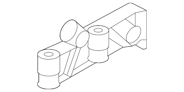 Genuine BMW Auxiliary Radiator Bracket 17-11-8-090-681