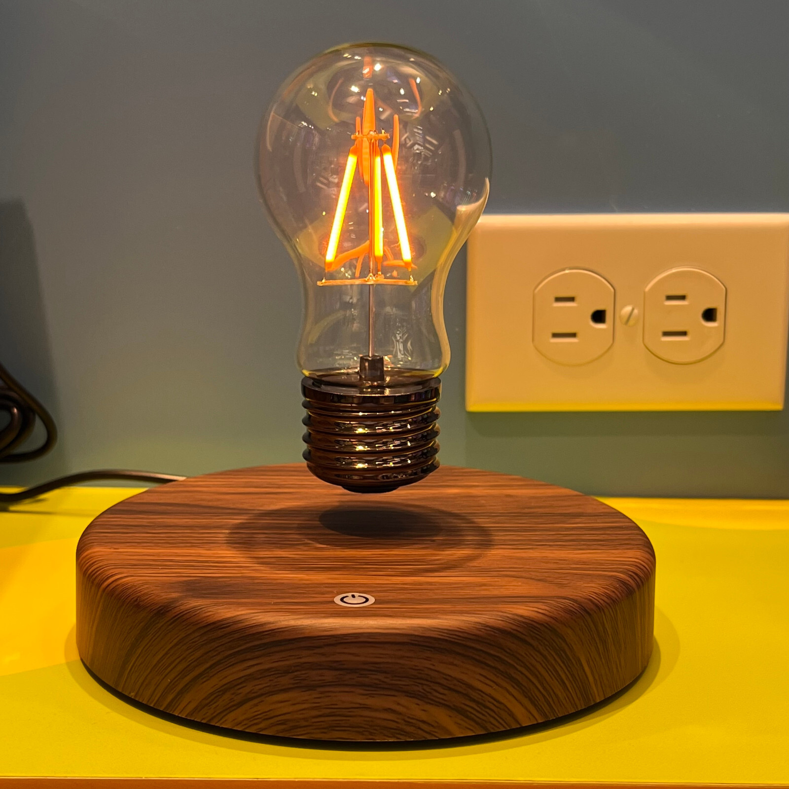 Durable Floating & Spinning Magnetic Light Bulb Night Lamp - Creative Gift Item