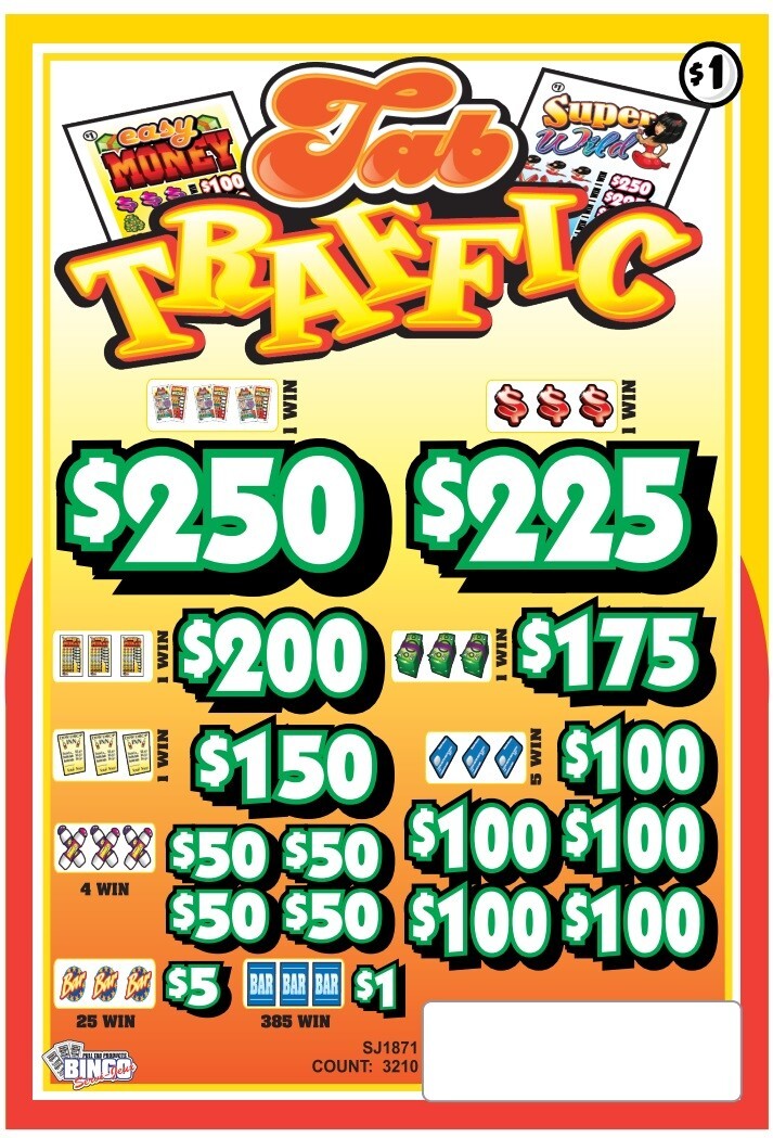 NEW pull tickets TAB TRAFFIC - Instant Tabs