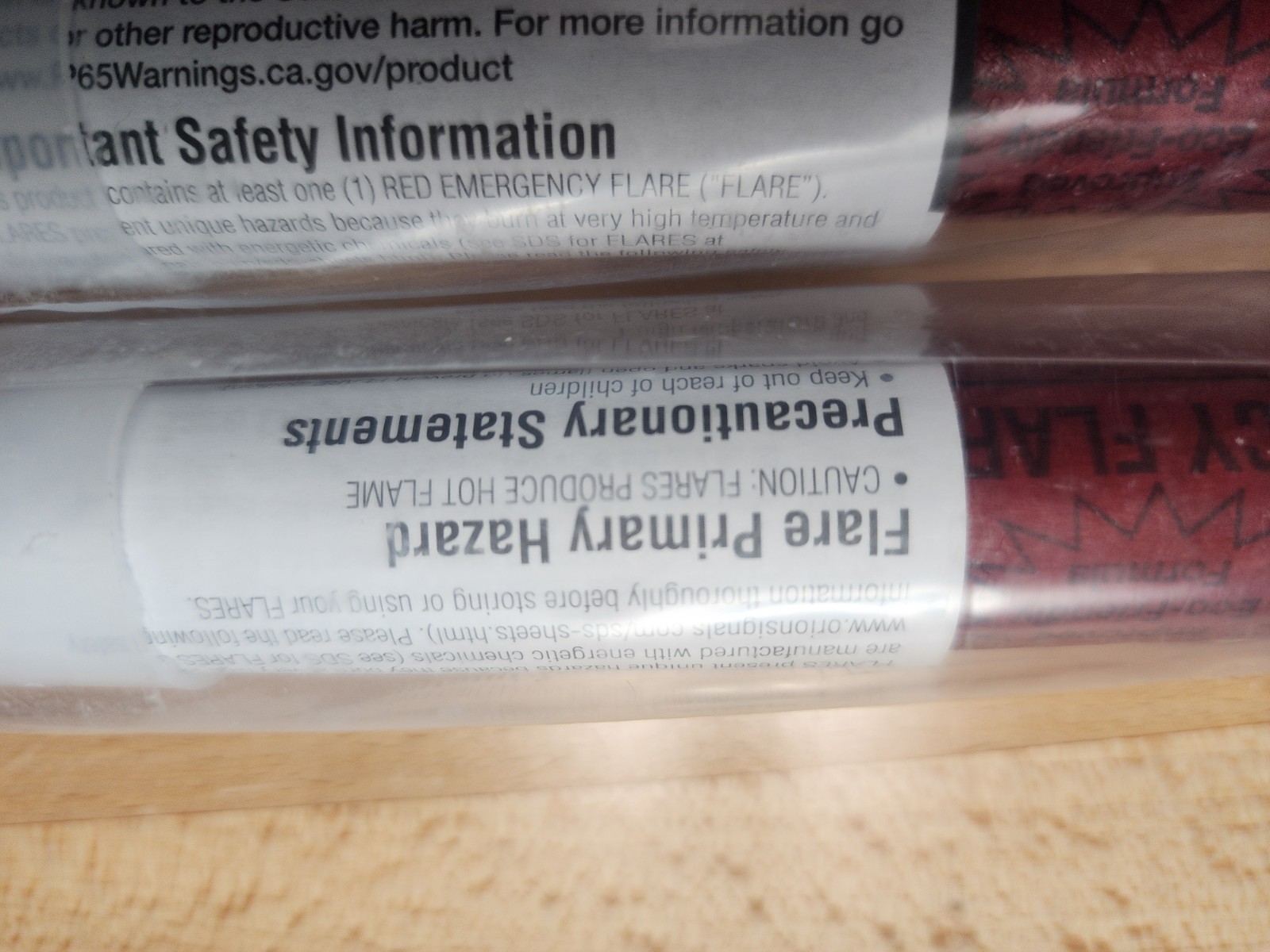 15 Min Safety Flares (4) Lot Road Coast Guard Merchant Boat Safety Survival