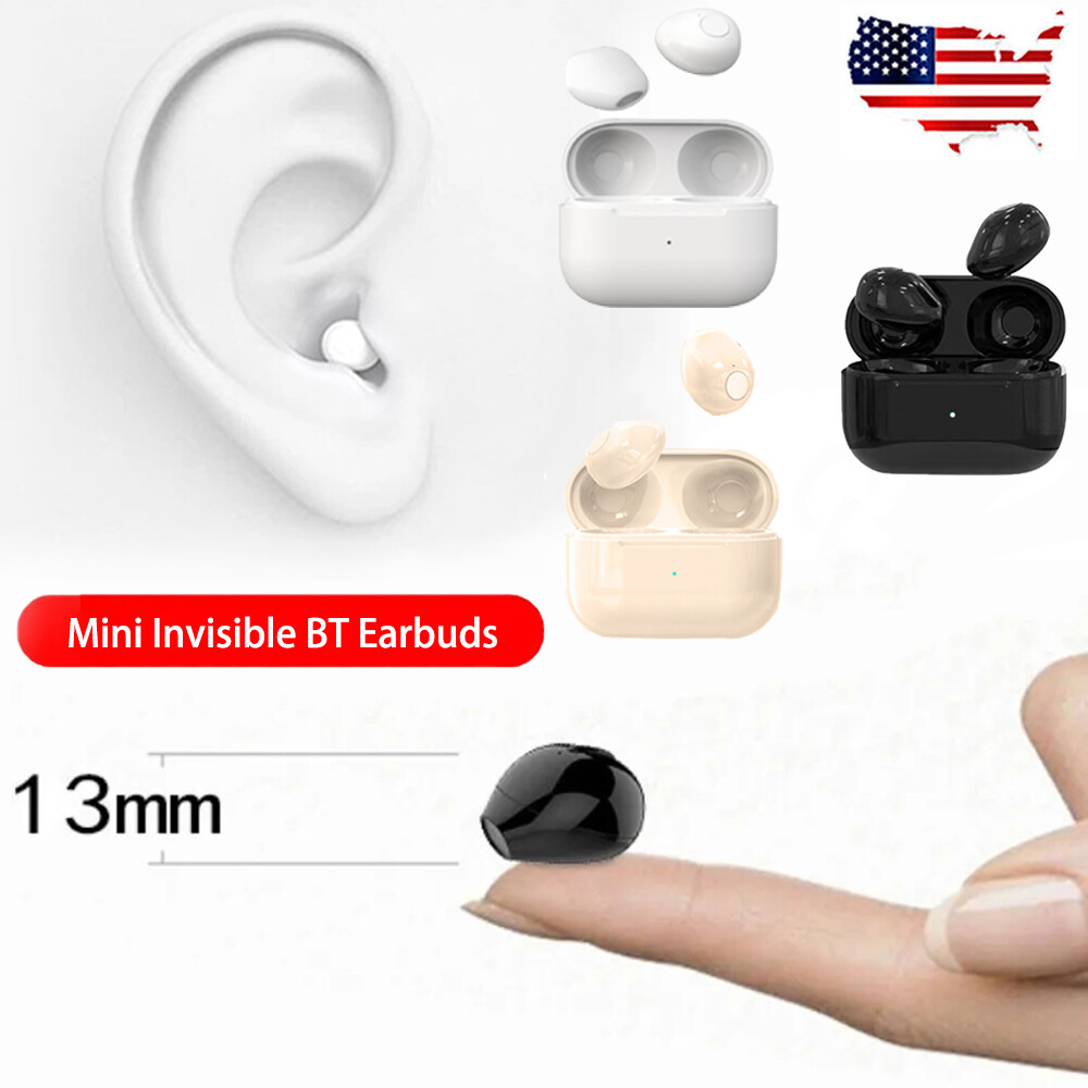 Invisible Sleep Wireless Earphone Tws Bluetooth 5.2 Headphones Hidden Earbuds A