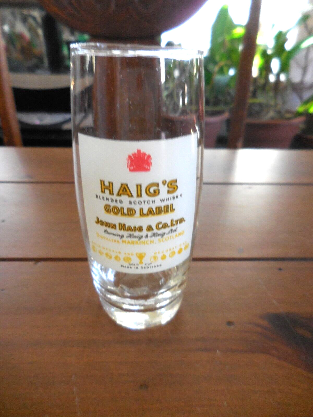Haig's Gold Label Scotch Whisky Shot Glass