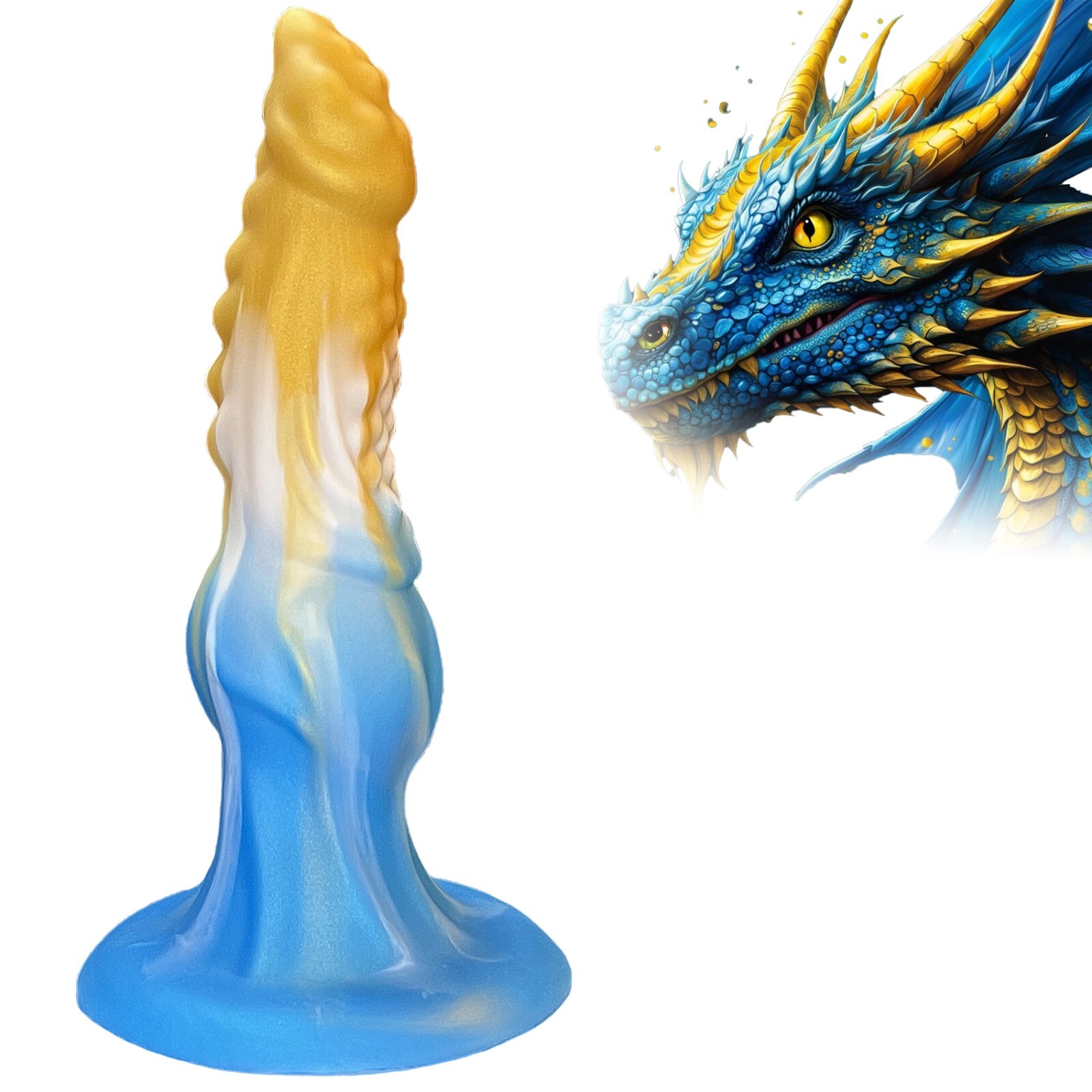 10" Dragon Dildo Knot Fantasy Monster Silicon Dildo Adult Sex Toy Huge Big Dick