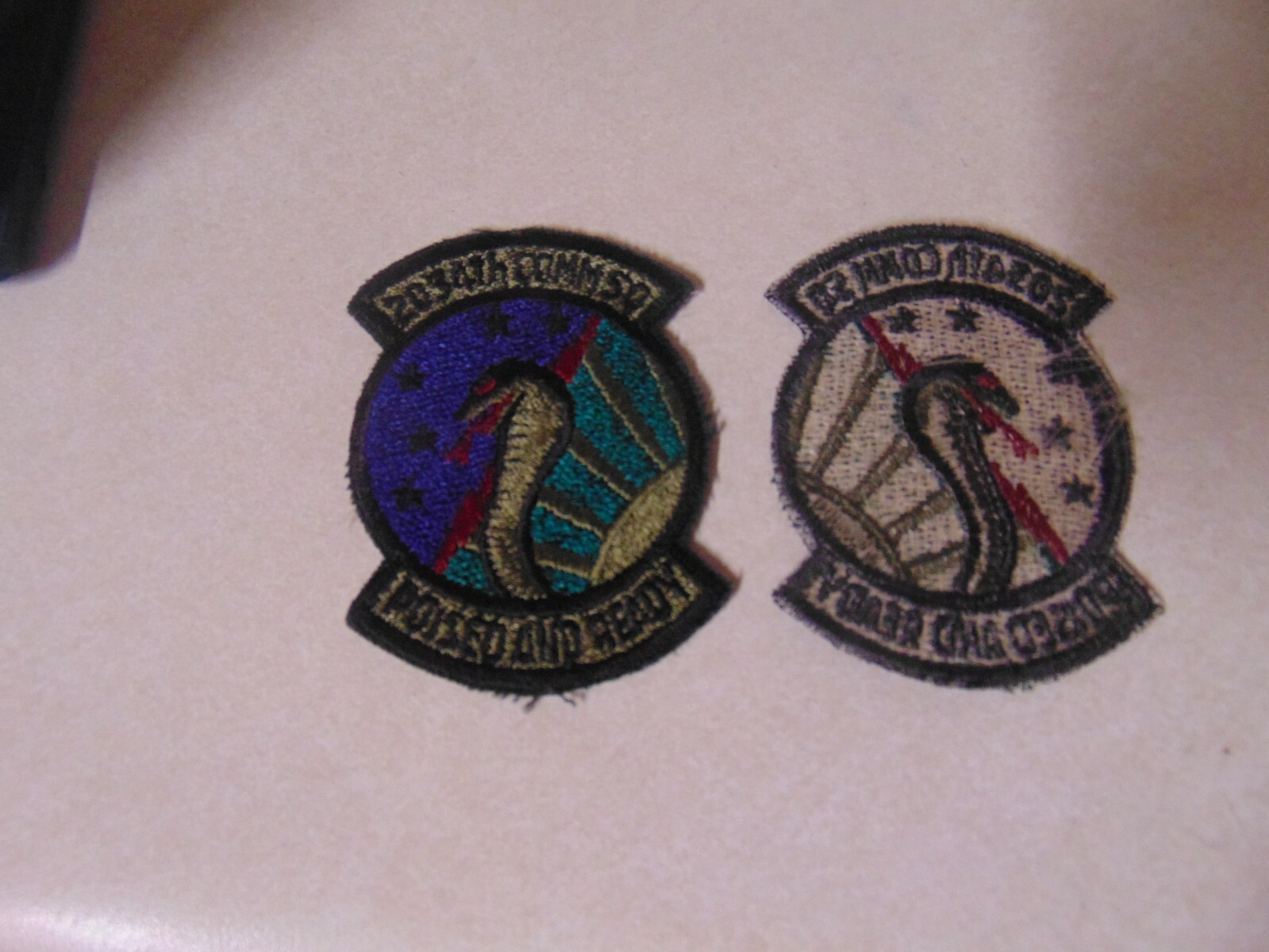 MILITARY PATCH SEW ON OLDER POCKET US AIR FORCE 2034TH COMMUNICATION SQUADRON