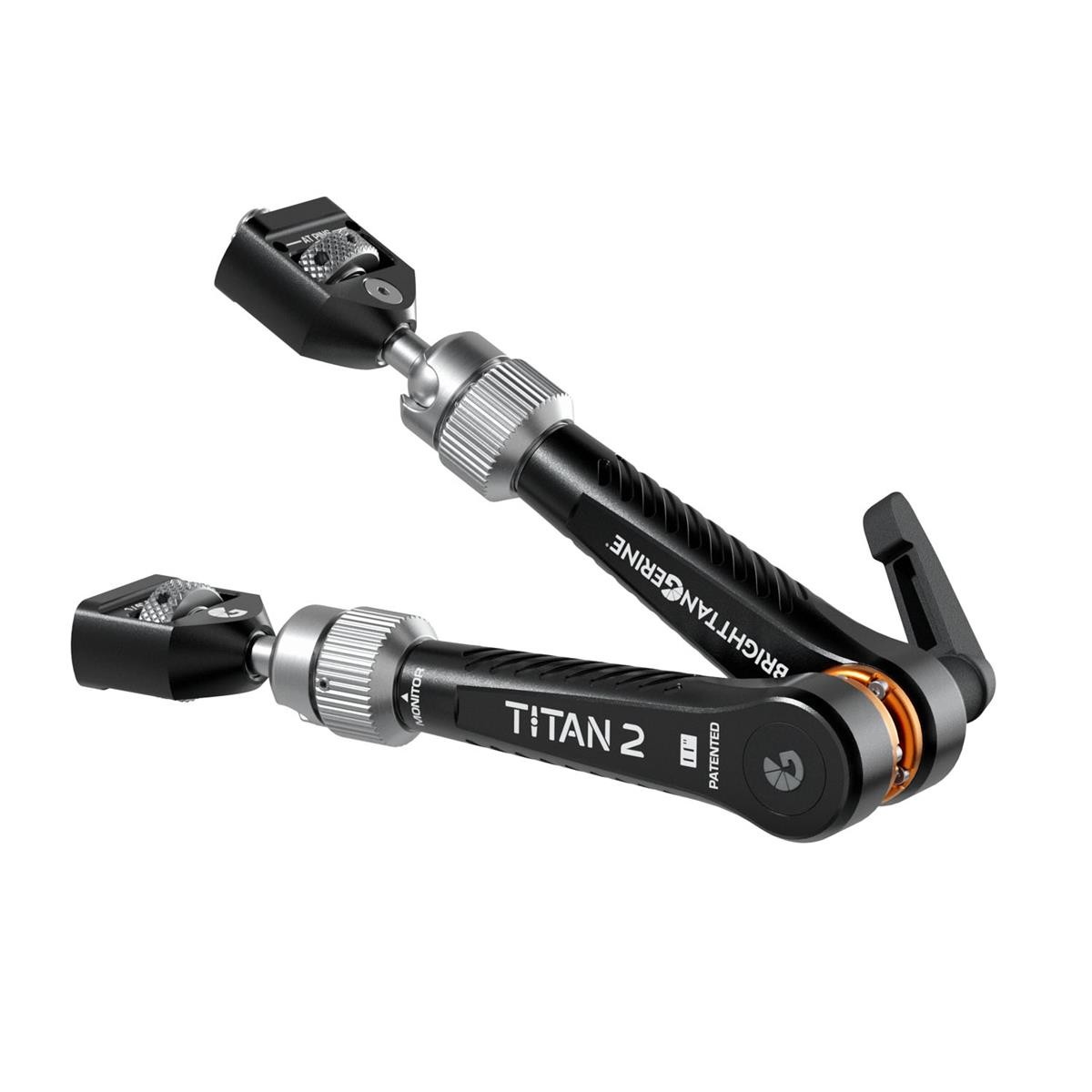 Bright Tangerine Titan Arm 2 with 1/4"-20 and 3/8"-16 Anti-Twist Adapter, London