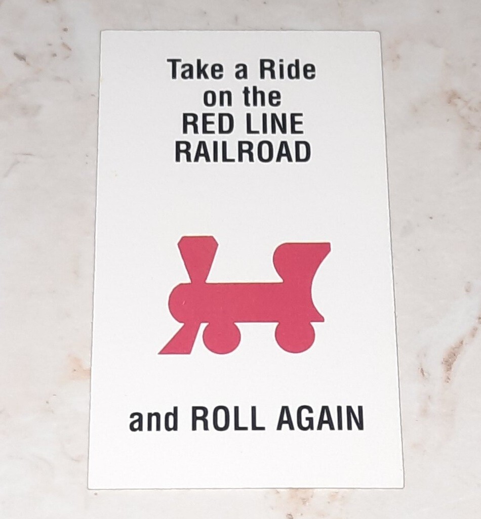 1999 Monopoly Junior Board Game Replacement Piece Red Railroad