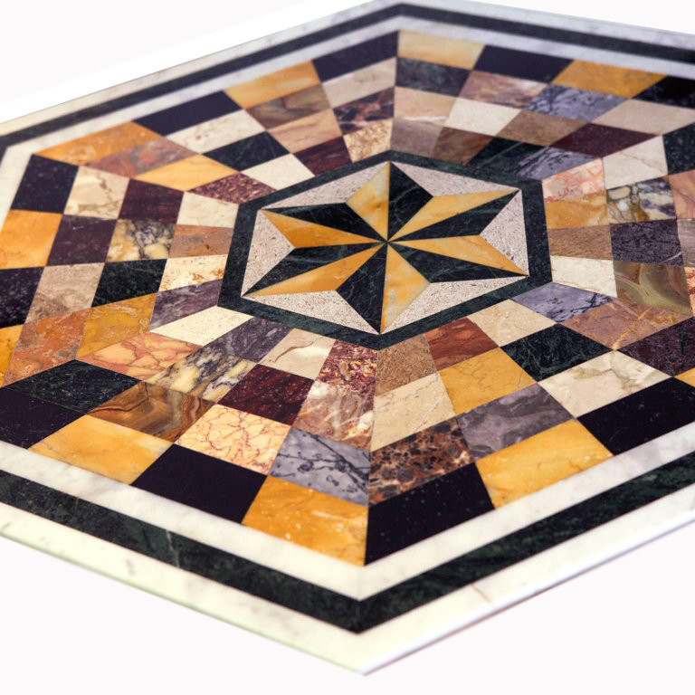 24" Marble Center patio Table Top Inlay multi stones art Handmade Work