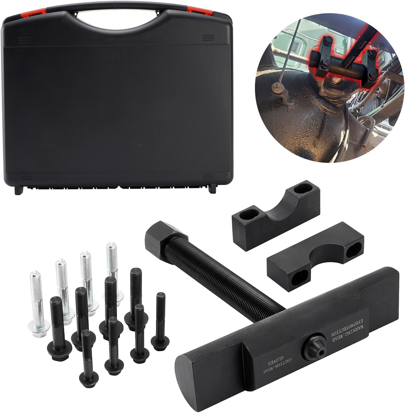 10803 Heavy Duty Yoke Puller Removal Tool Kit For Class 6-8 Trucks /Semi Truck