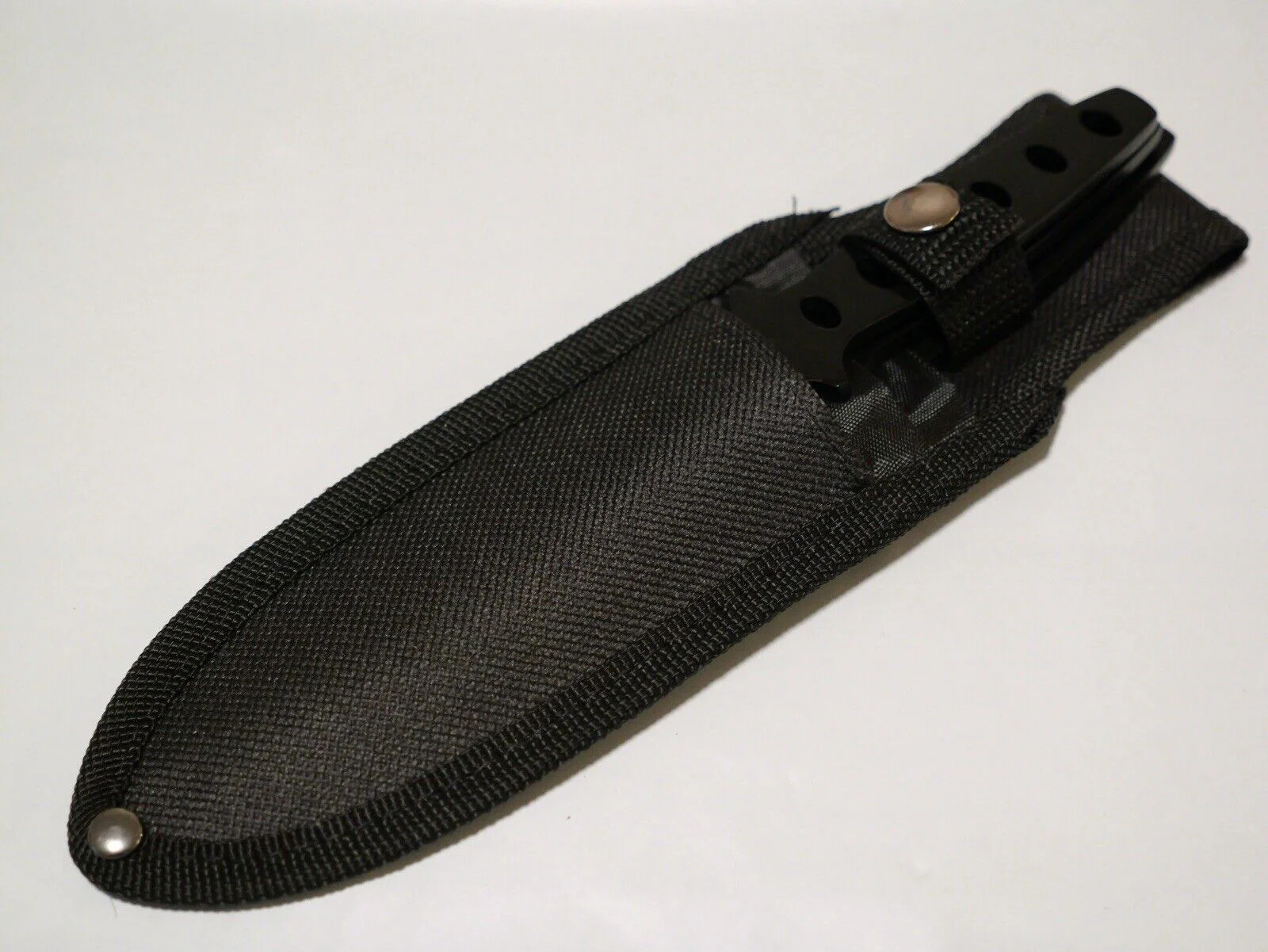 8” 3pc Throwing Knife Set Black Stealth Double Edge Spear Point Balanced Sharp