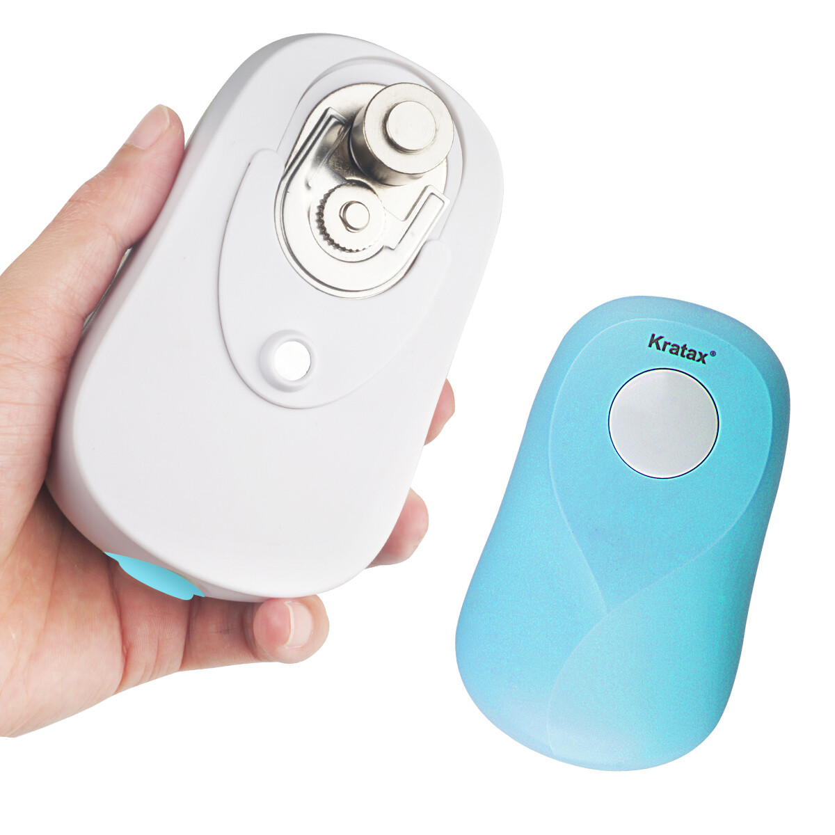 One-Touch Safety Smooth Edge Automatic Opener Blue Auto Electric Can Opener LOT