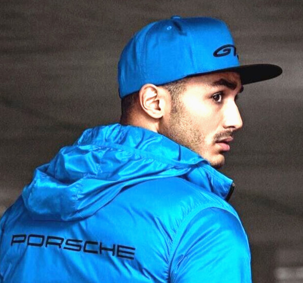 Porsche GT3 Shark Blue Flat brim Driver's Hat Snapback Cap