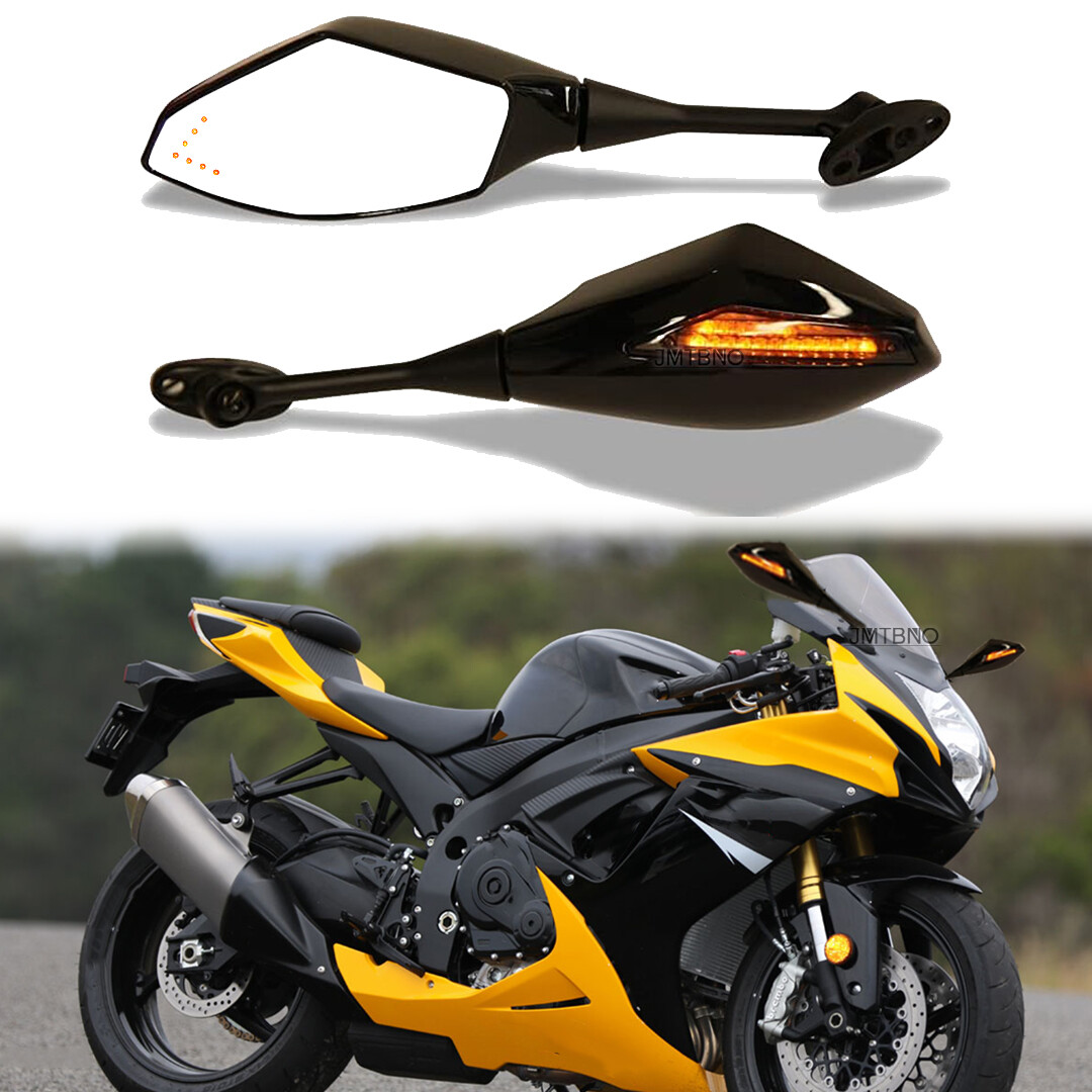 For Suzuki GSXR750 GSX-R 750 2017-2019 Motorcycle LED Turn Signal Light Mirrors