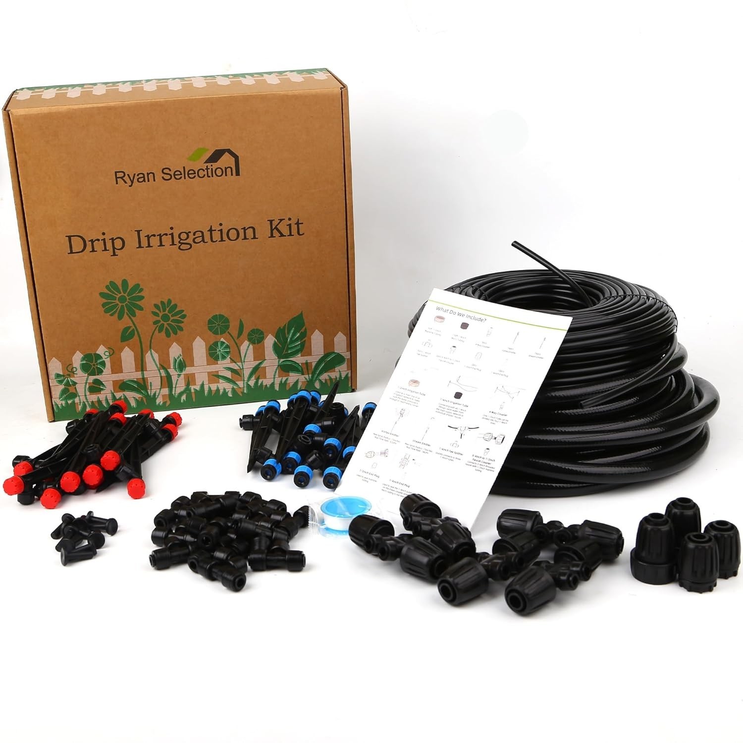 RYAN SELECTION - 200ft Drip Irrigation System Kit