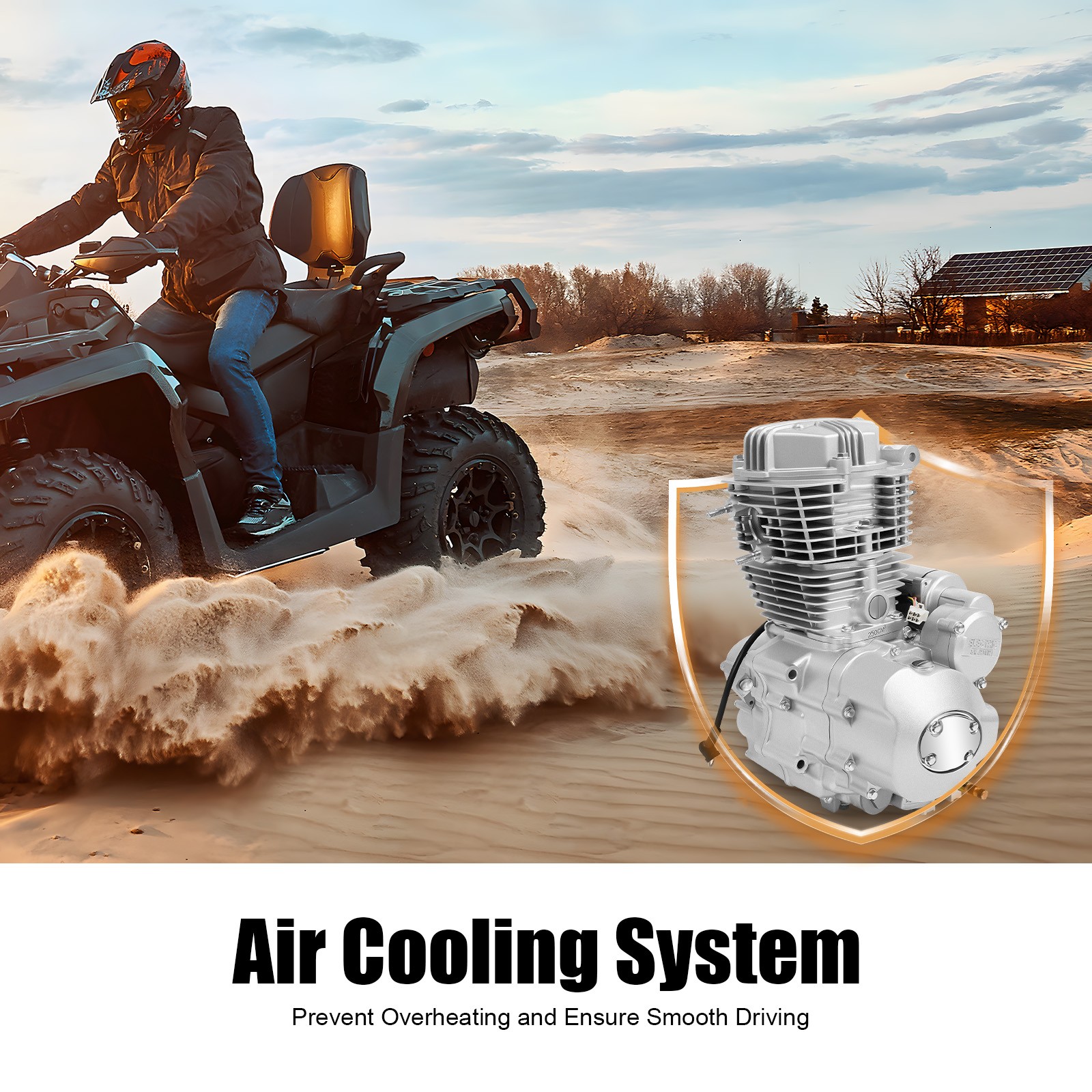 For 200CC 250CC ATV Models Single Cylinder Engine Aluminum Motor 4 Stroke Engine