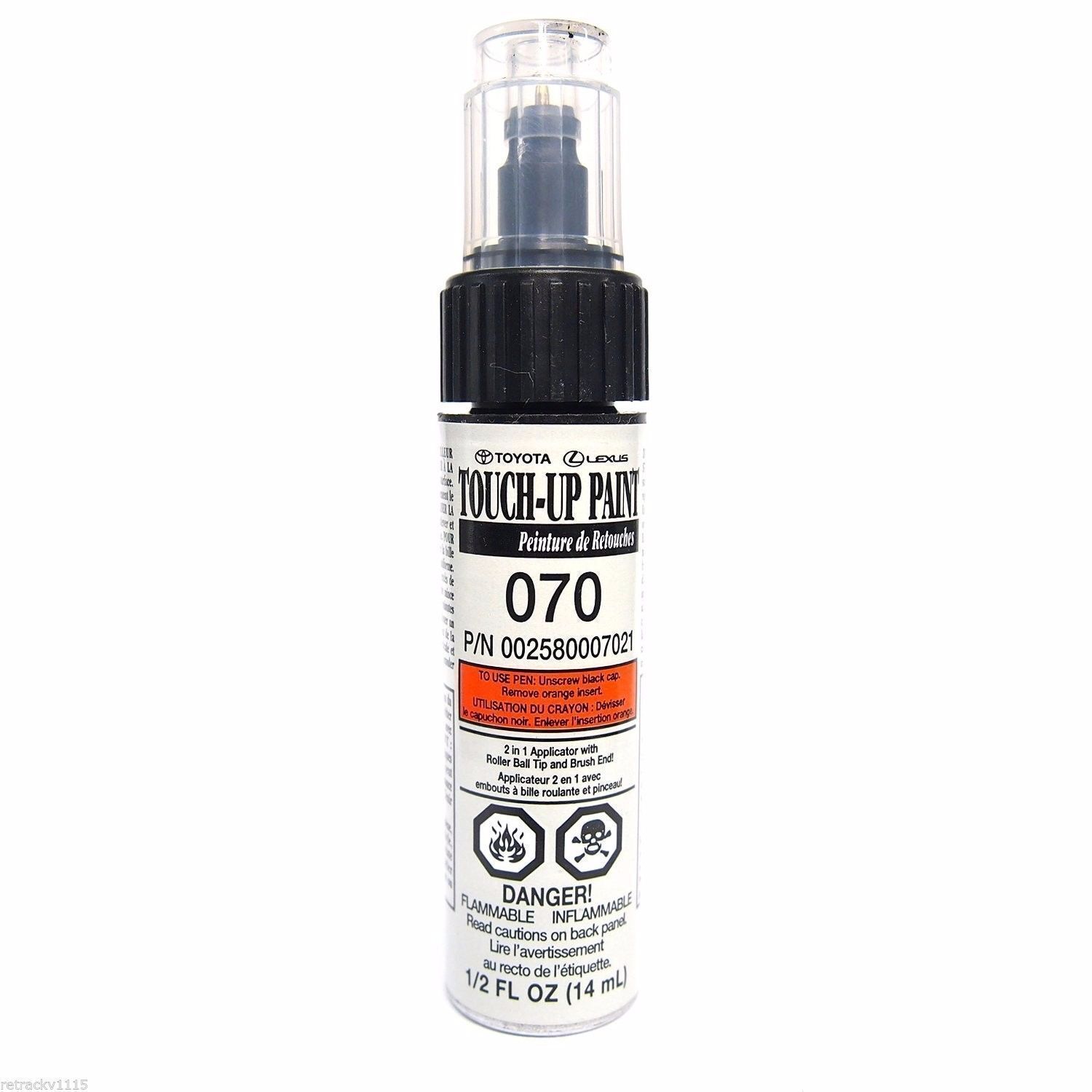 New 00258-00070-21 White Touch-Up Paint Pen Blizzard Pearl 070 For Toyota