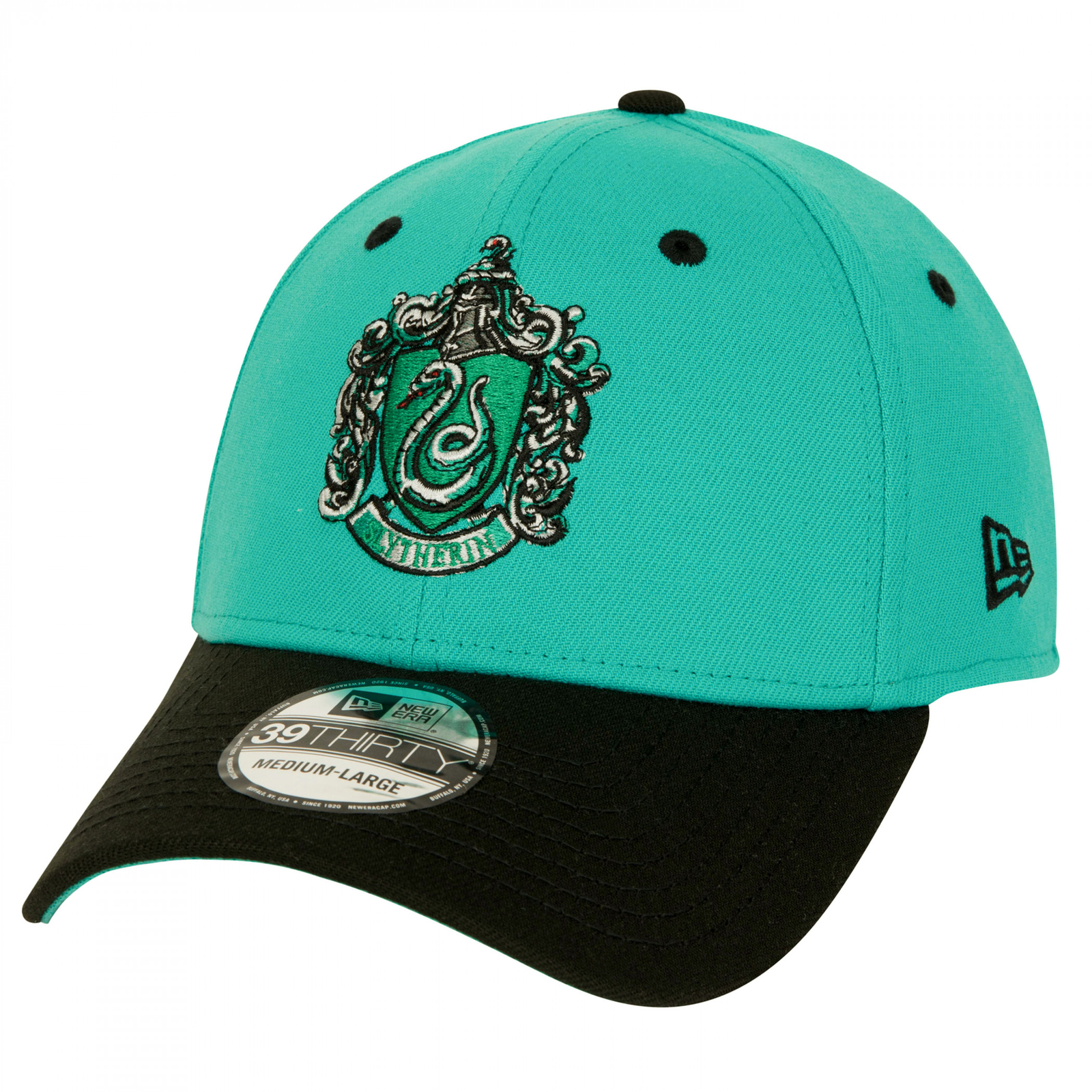 Harry Potter Slytherin Crest New Era 39Thirty Fitted Hat Green