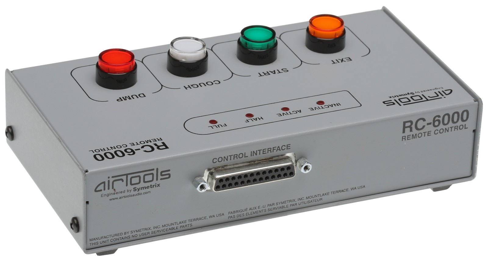 Airtools Symetrix RC-6000 Remote Control for 6100 Profanity Delay DUMP Button