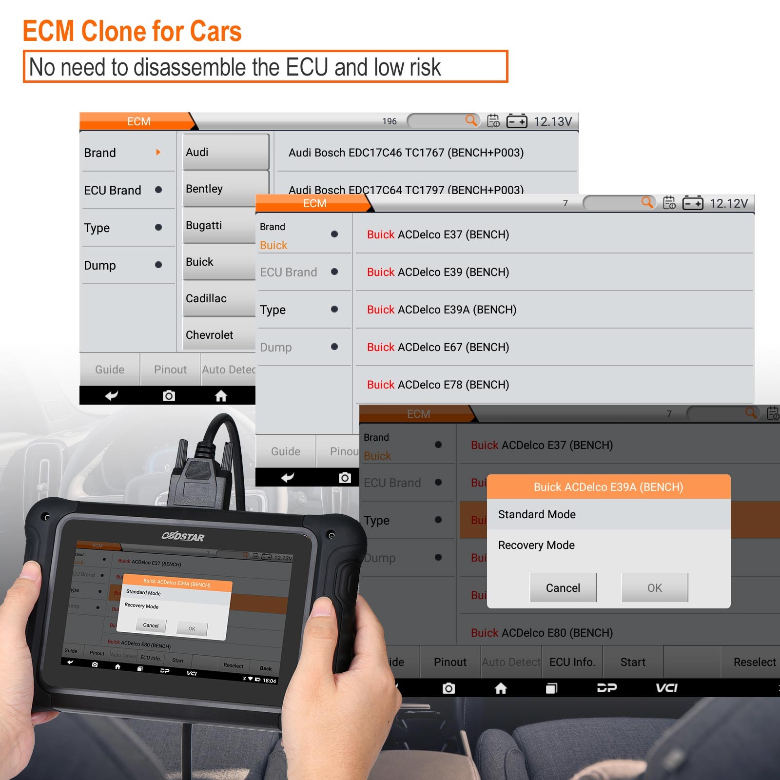 OBDSTAR DC706 E-CU Tool Full Version ECM +TCM +BODY +MP001 Programmer+ P003+ Kit