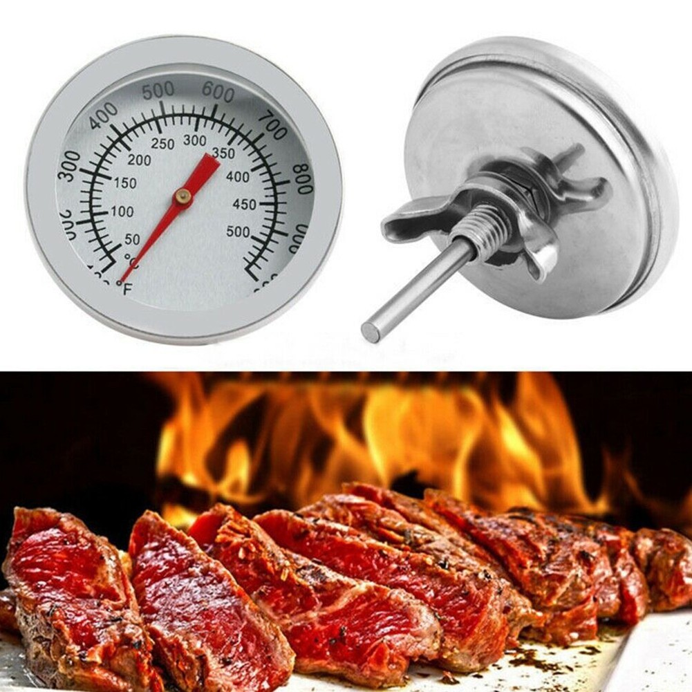 Practical Grill Thermometer 50~500?? Color: Silver Material: Stainless Steel
