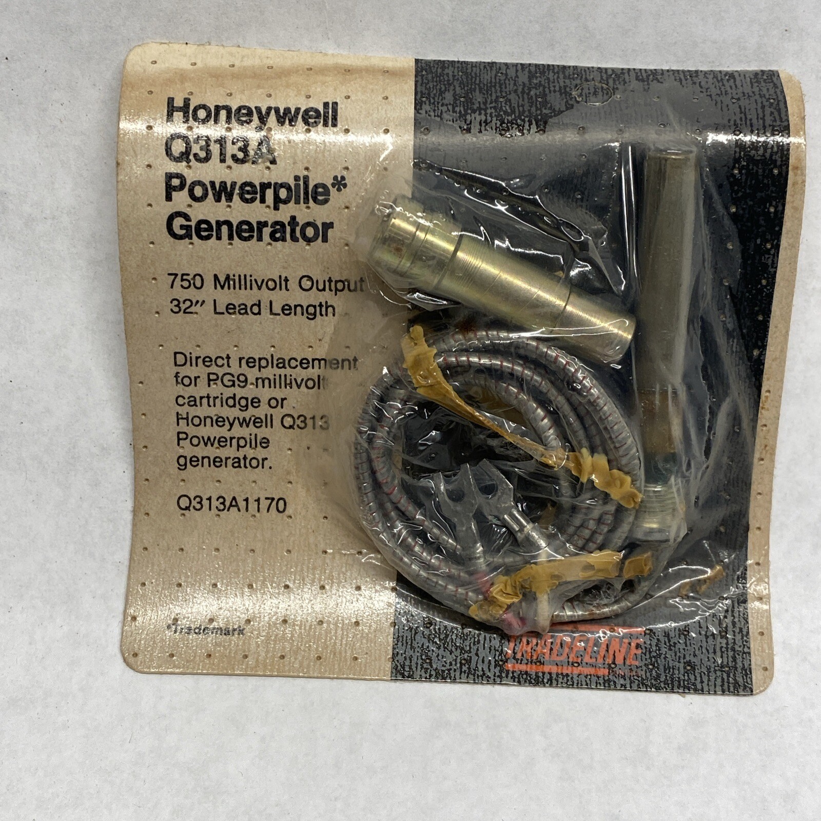 Honeywell Q313A1170 Replacement Millivolt Thermopile Generator 35” Lead Length