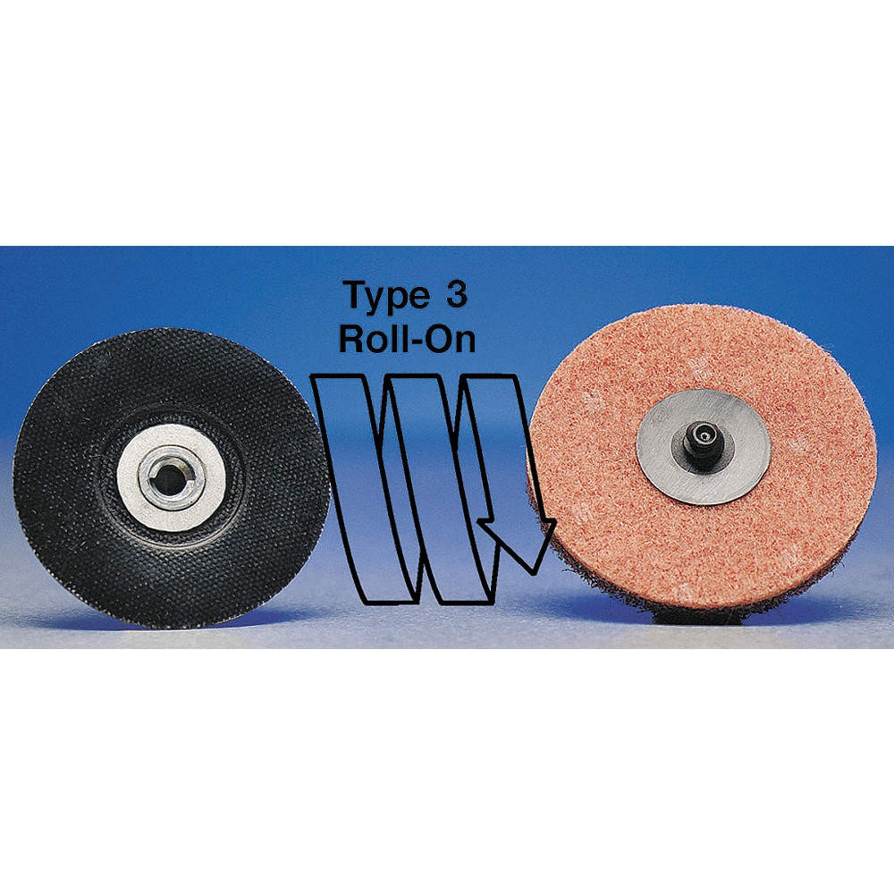 MERIT 08834167109 Quick-Change Sand Disc,2 in Dia,TR,PK100 2KNK4