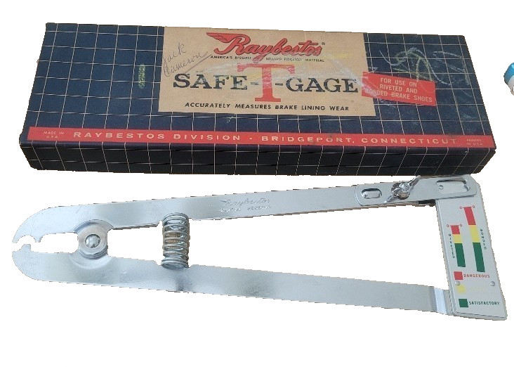 REDUCED NEW Vintage Raybestos Safe-T-Gage Brake Lining Wear Tool – SG-498